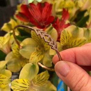 Stella & Dot rose gold pave bracelet